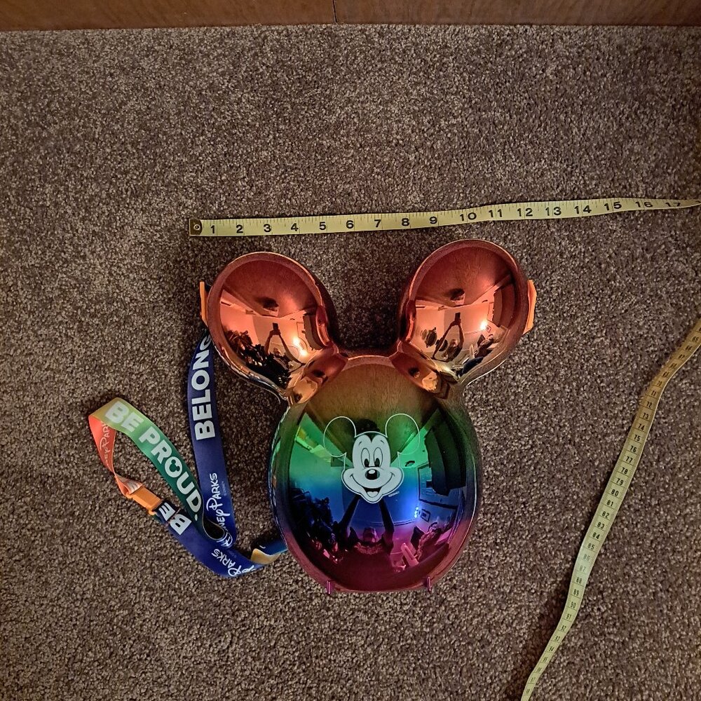 Disneyland Rainbow Pride Exclusive Mickey Mouse Balloon Popcorn Bucket - Picture 7 of 7